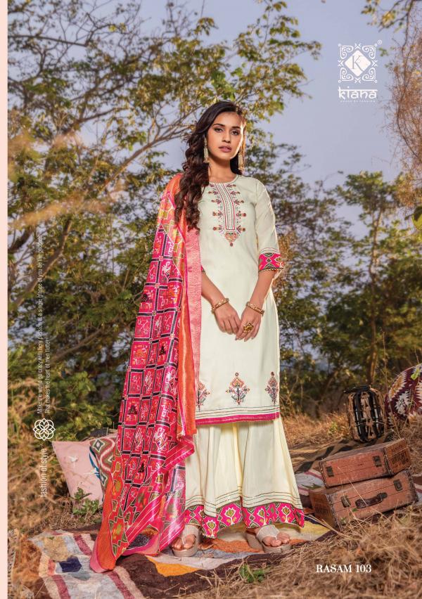 Kiana Rasam Muslin Silk Readymade Designing Collection